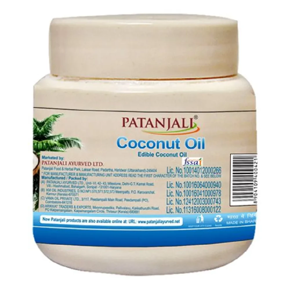Patanjali Coconut Oil, Free From Argemone Oil, 200 ml Jar-2.webp